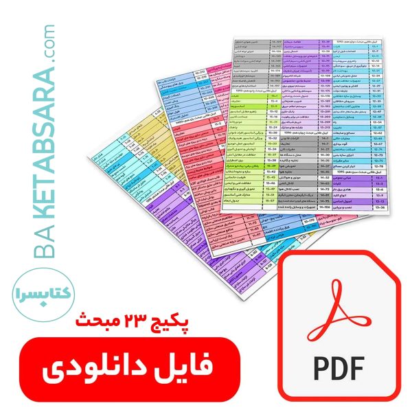 فایل دانلودی لیبل طلایی مباحث 23 جلدی مقررات ملی ساختمان (pdf)